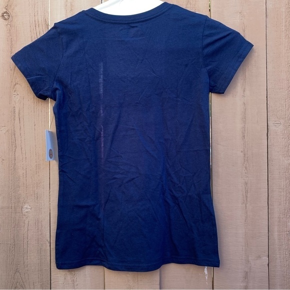 NWT WOMENS 4her MLB CLEVELAND INDIANS FINALS V NECK T SHIRT Size SMALL - F92 - Picture 3 of 4